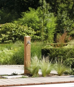 Garantia Gartenbrunnen > Kunststoff-Wasserzapfsäule Wood, ca. H100 cm