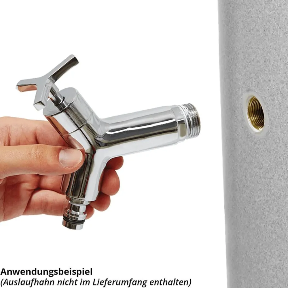 Garantia Stone 2in1 Regenspeicher 350 l Silber Discount