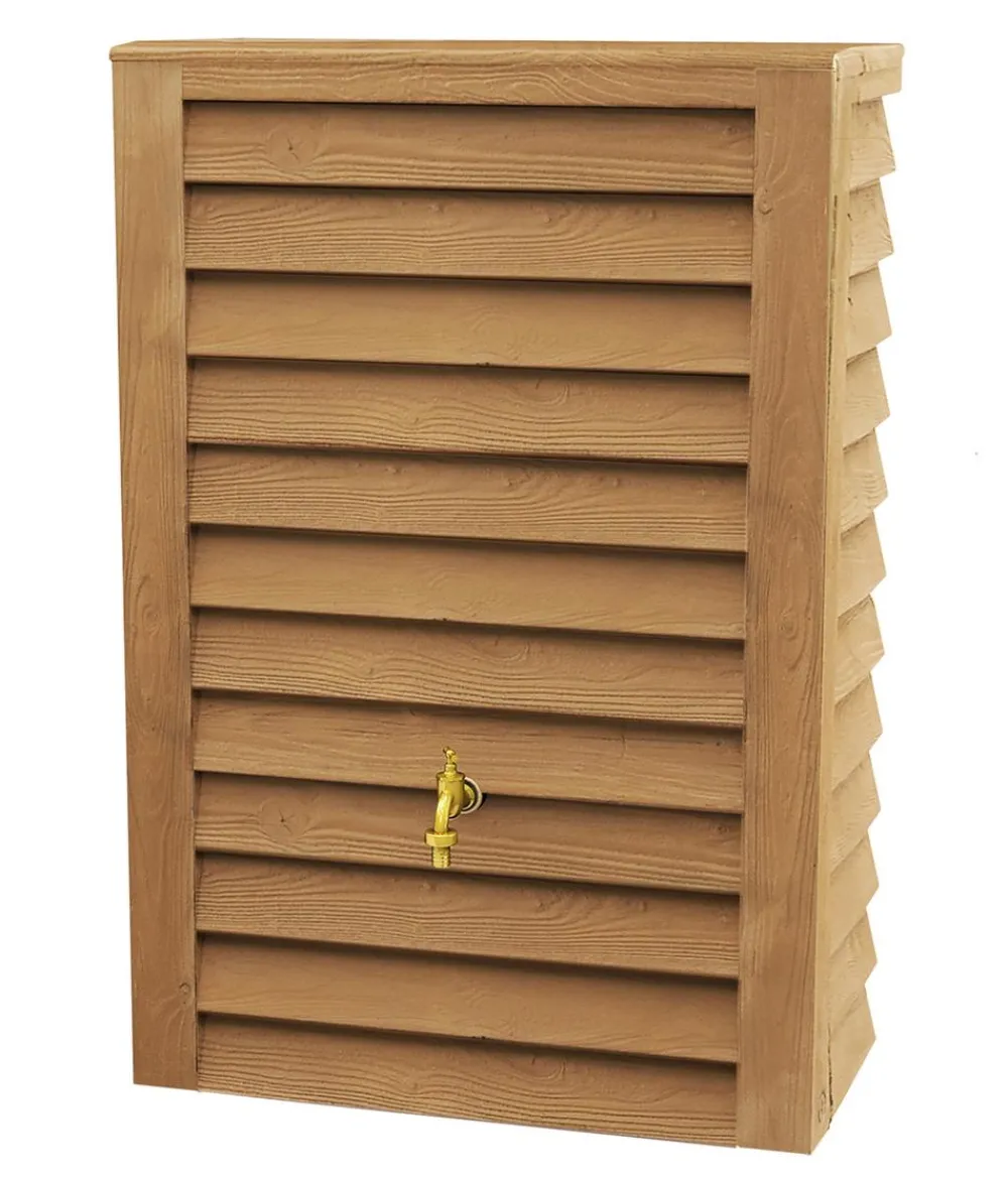 Garantia Regentonnen & Zisternen - Woody Junior Wandtank, ca. 300 l Hellbraun