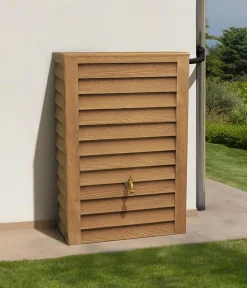Garantia Regentonnen & Zisternen - Woody Junior Wandtank, ca. 300 l Hellbraun