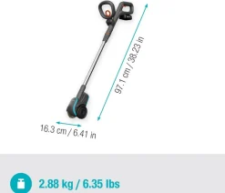 Gardena Gartengeräte - Akku-Fugenbürste EasyWeed 1800/18V P4A Ready-To-Use Set, ca. B16,3/H97,1/T24,2 cm