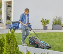 Gardena Akku-Rasenmäher-Set PowerMax 37/36V P4A Ready-To-Use Anthrazit