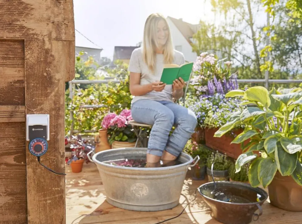 Gardena Blumenkastenbewässerung vollautomatisch Discount
