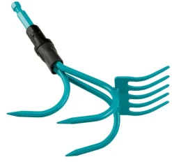 Gardena Gartengeräte - combisystem 2in1 Grubber-Rechen Türkis