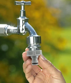 Gardena Bewässerungssysteme & Pumpen|Gartenschläuche & Zubehör - Hahnverbinder, 26,5 mm (G 3/4") Grau