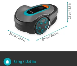 Gardena Rasenmäher & Rasentrimmer > Mähroboter SILENO minimo 500 m², ca. B34/H22/T52 cm