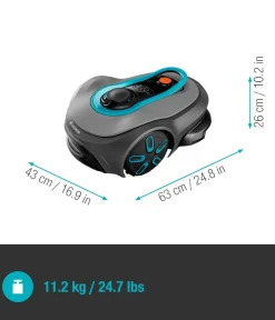 Gardena Rasenmäher & Rasentrimmer > Mähroboter smart SILENO free 600 m² Set, ca. B43/H63/T26 cm