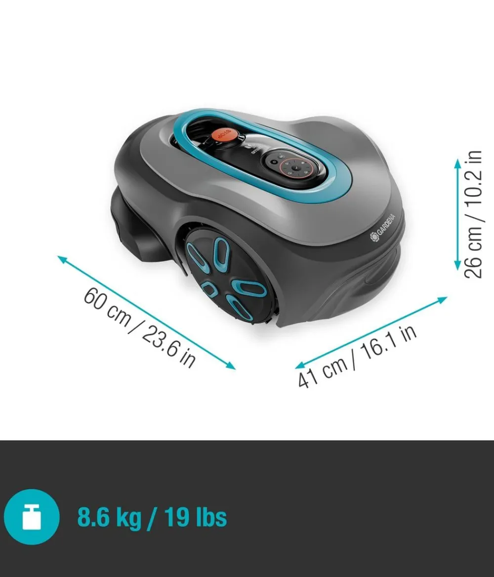 Gardena Rasenmäher & Rasentrimmer - Mähroboter smart SILENO pro 600 m², ca. B41/H60/T26 cm