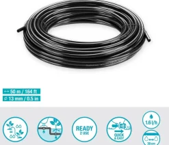 Gardena Bewässerungssysteme & Pumpen - Micro-Drip-System Tropfrohr 1,6 l/h für ober- und unterirdische Bewässerung Schwarz