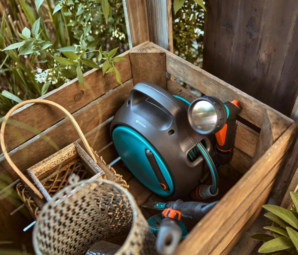 Gardena Gartenschläuche & Zubehör - Mobile Schlauchbox Move, ca. 10 m + 1,5 m