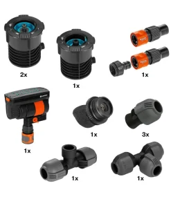 Gardena Sprinklersystem Start-Set Pipeline mit Viereckregner, 13-teilig Sale
