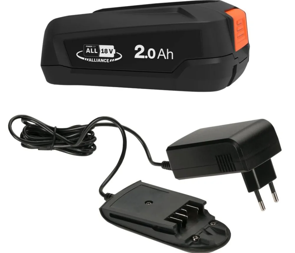 Gardena Gartengeräte Zubehör - Starter-Kit P4A 1x Ladegerät PBA 18V/36 2,0 Ah & 1x Batterie PBA 18V/36 P4A Schwarz