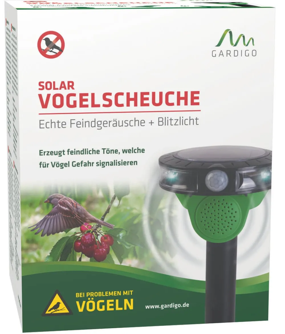 Gardigo Schädlingsbekämpfungsmittel - Solar-Vogelscheuche, ca. H35 cm