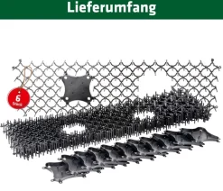 Gardigo Schädlingsbekämpfungsmittel|Insektenschutz & Fallen > Tier-Barrierestreifen, ca. B47/T15 cm, 6er-Set