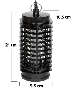 Gardigo Schädlingsbekämpfungsmittel - UV-LED Indoor Fluginsektenvernichter, ca. B11/H20/T10 cm Schwarz