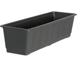 Geli Pflanzkübel & Blumenkästen - Kunststoff-Blumenkasten Dunkelgrau