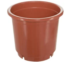 Geli Kunststoff-Containertopf Fiore, rund, terrakotta Orange