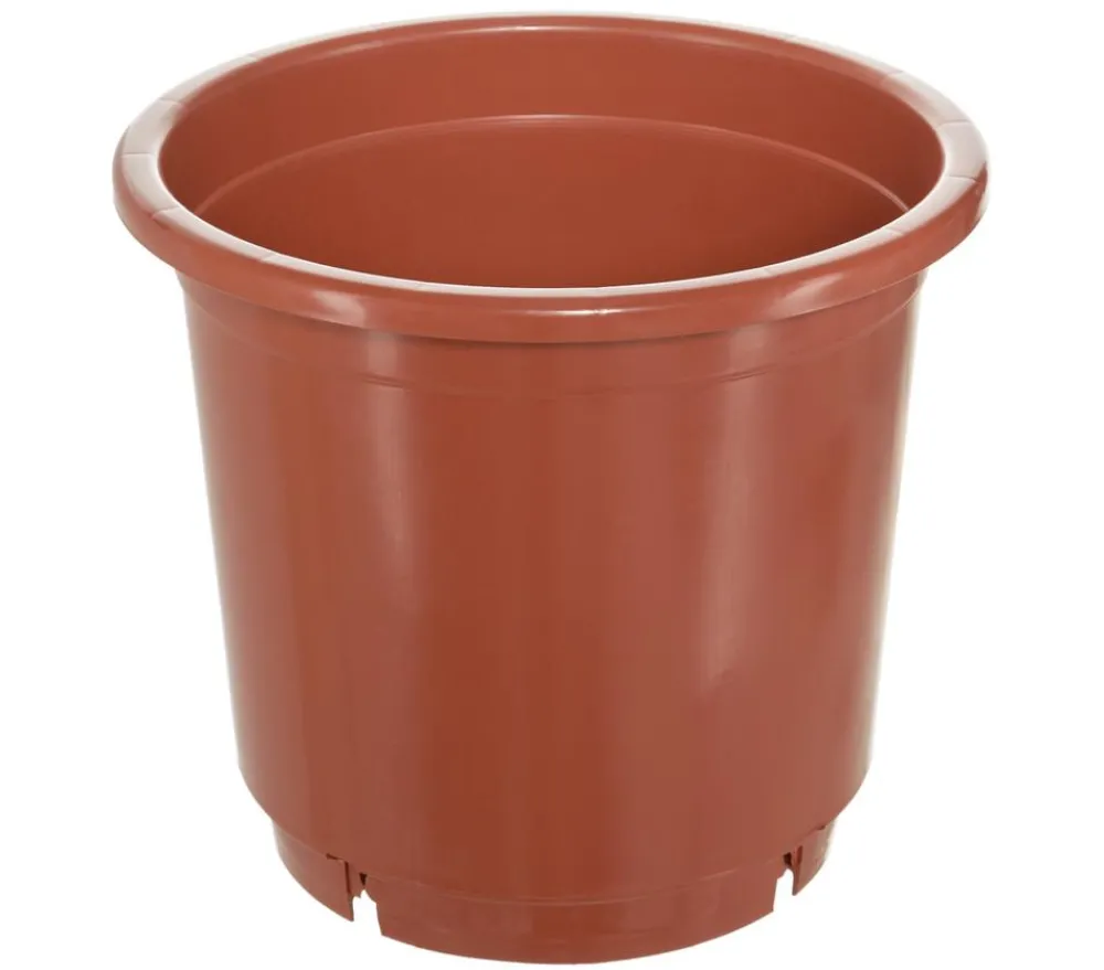 Geli Kunststoff-Containertopf Fiore, rund, terrakotta Orange