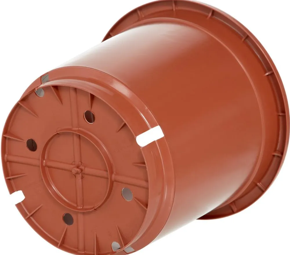 Geli Kunststoff-Containertopf Fiore, rund, terrakotta Orange