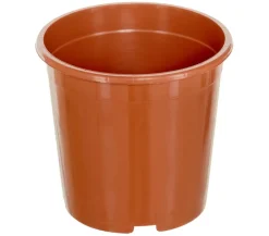 Geli Blumentöpfe & Übertöpfe - Kunststoff-Containertopf Fiore, rund, terrakotta Orange