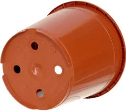 Geli Blumentöpfe & Übertöpfe - Kunststoff-Containertopf Fiore, rund, terrakotta Orange