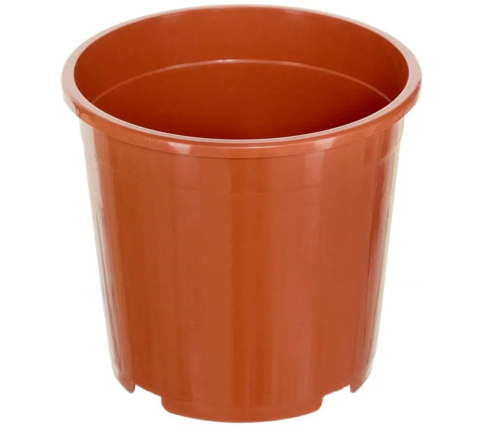 Geli Blumentöpfe & Übertöpfe - Kunststoff-Containertopf Fiore, rund, terrakotta Orange