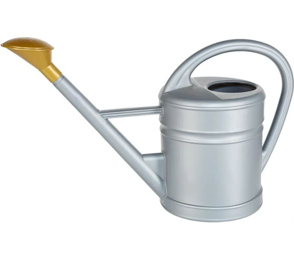 Geli Kunststoff-Gießkanne 10 Liter, Silber