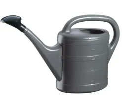 Geli Kunststoff-Gießkanne mit Gießbrause, 5 Liter Dunkelgrau