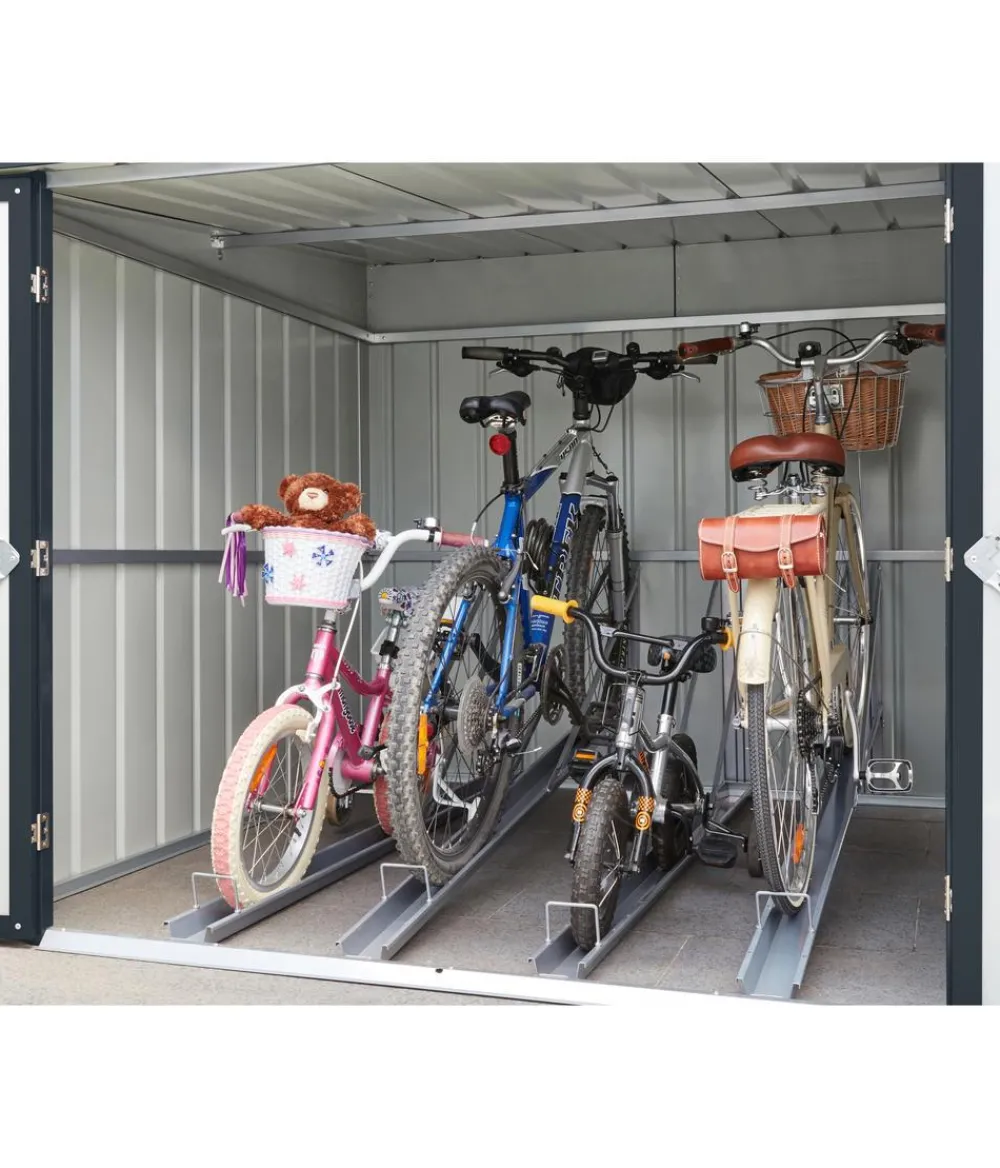 Globel Gartenschränke & Minigaragen - Fahrradgarage Platea Dunkelgrau