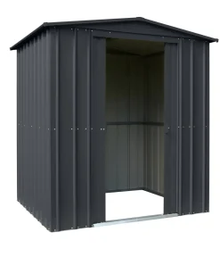 Globel Gartenhäuser & Gerätehäuser - Gerätehaus Somnium 65, ca. B184/H193/T154 cm Silber