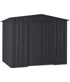Globel Gartenhäuser & Gerätehäuser - Gerätehaus Somnium 88, ca. B245/H198/T247 cm Dunkelgrau