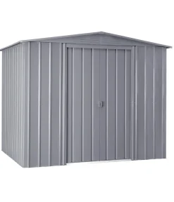 Globel Gartenhäuser & Gerätehäuser - Gerätehaus Somnium 88, ca. B245/H198/T247 cm Silber