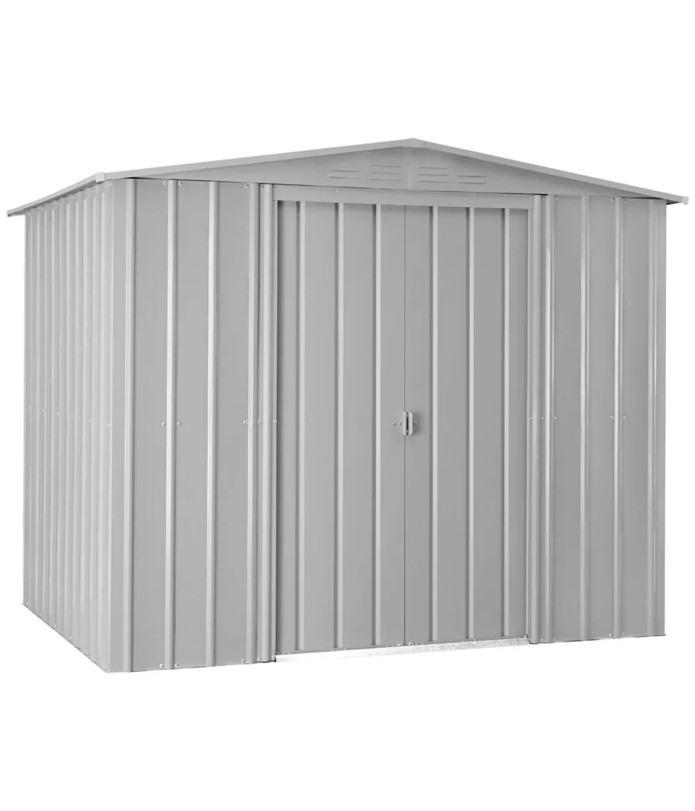 Globel Gartenhäuser & Gerätehäuser - Gerätehaus Somnium 86, ca. B245/H198/T185 cm Silber