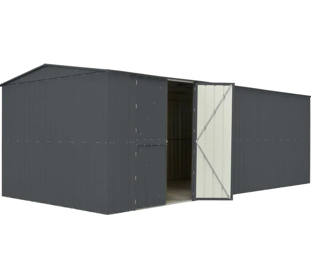Globel Metallgerätehaus Craft 1510, ca. B308/H225/T464 cm Anthrazit Outlet