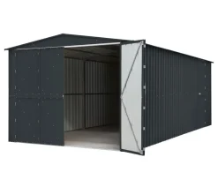 Globel Gartenhäuser & Gerätehäuser|Carports & Garagen - Metallgerätehaus Spacer 1015, ca. B308/H225/T465 cm Anthrazit