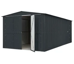 Globel Gartenhäuser & Gerätehäuser|Carports & Garagen - Metallgerätehaus Spacer 1015, ca. B308/H225/T465 cm Anthrazit