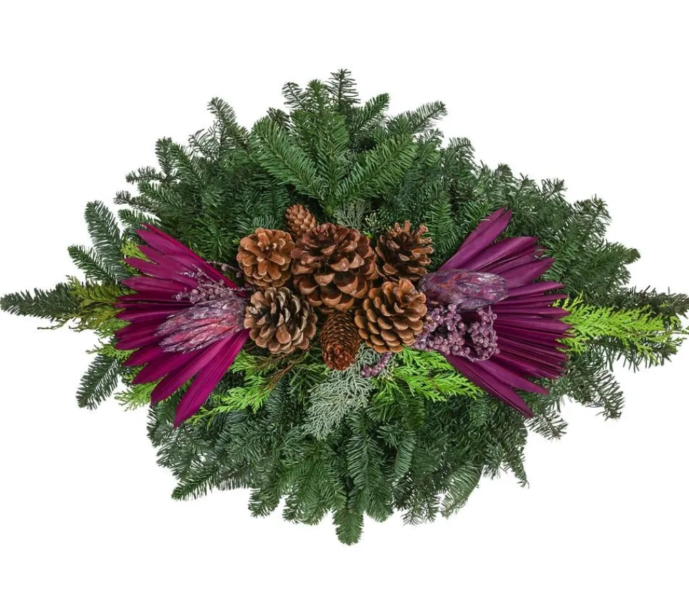 Dehner Grabschmuck & Grabgestaltung > Grabbukett aus Nobilis-Tanne, , ca. B90/H20/T60 cm