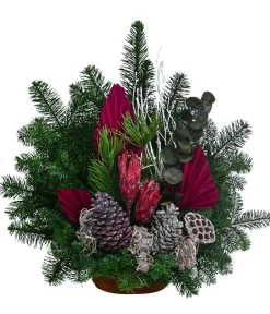 Dehner Grabschmuck & Grabgestaltung > Grabgesteck aus Nobilis-Tanne, , ca. B45/H45/T30 cm