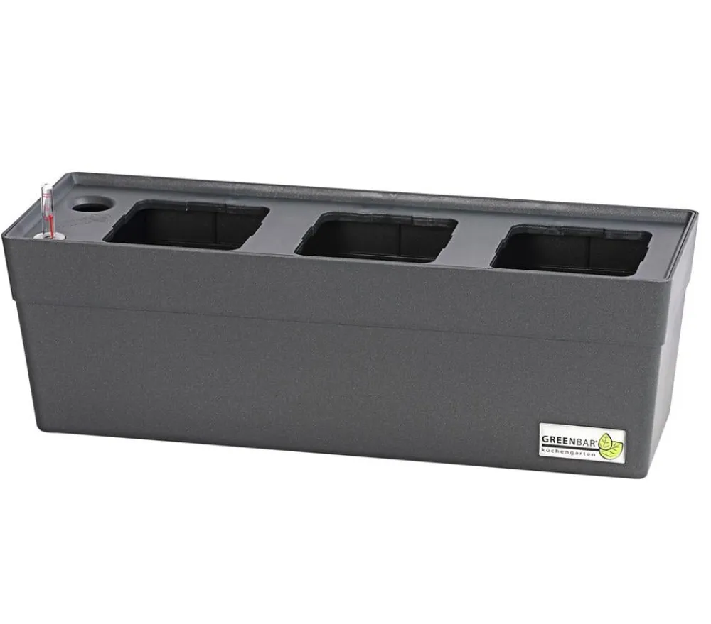 GREENBAR ® Kräuter-Sets|Greenbar-Kräuter > GREENBAR® Kräuterkasten, ca. B48/H15,5/T16 cm