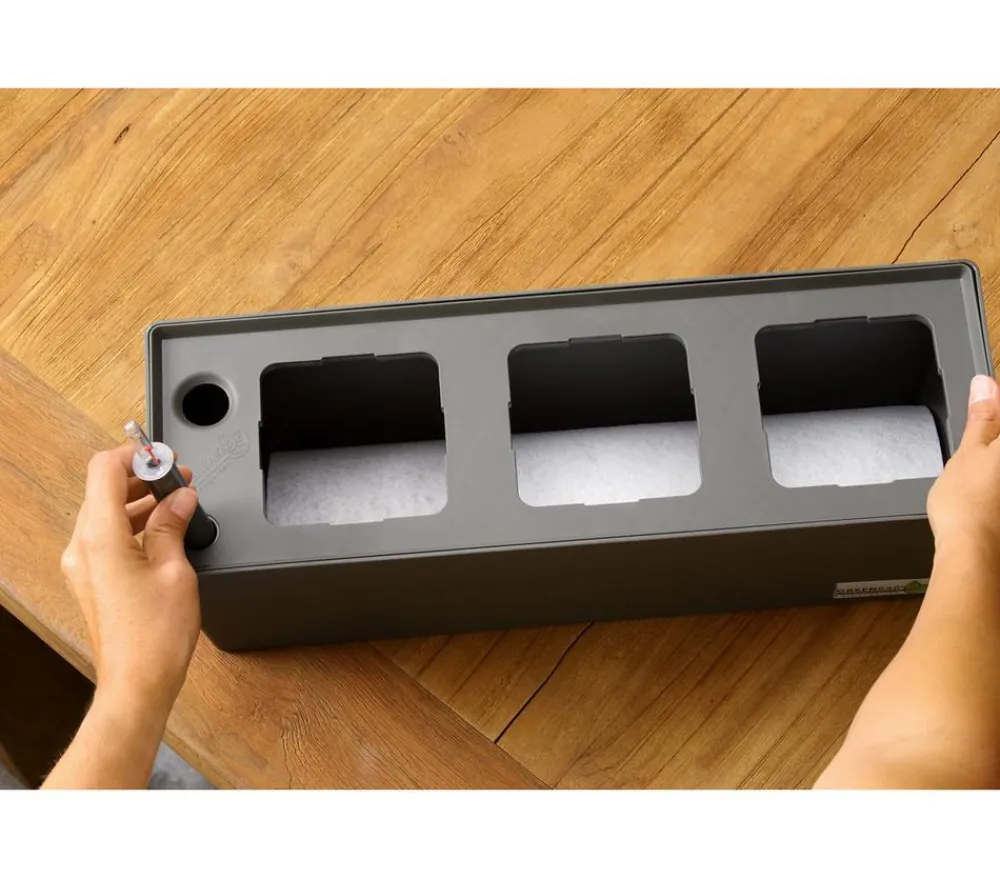 GREENBAR ® Kräuter-Sets|Greenbar-Kräuter > GREENBAR® Kräuterkasten, ca. B48/H15,5/T16 cm