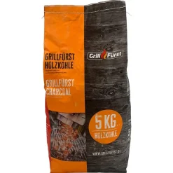 Grillfürst Holzkohle, 5 kg Schwarz