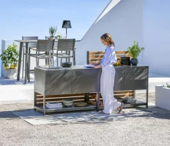 Grohe Outdoor-Küche Einhand-Spültischbatterie, ca. B27/H33,2/T5 cm Silber New