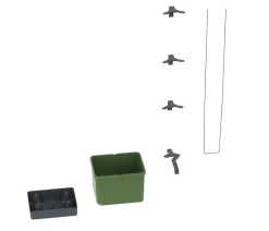 GUSTA GARDEN Blumentöpfe & Übertöpfe|Hydrosysteme - Gurken-Topf Curt Cucumber, ca. B35/H138/T28 cm Dunkelgrün