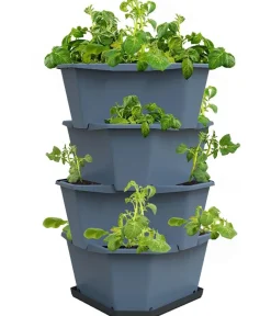 GUSTA GARDEN Hochbeete & Frühbeete > Kartoffelturm Paul Potato Starter, 4 Etagen, ca. B44/H65/T44 cm