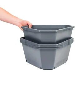 GUSTA GARDEN Kartoffelturm Paul Potato Starter, 4 Etagen, ca. B44/H65/T44 cm Dunkelgrau Best
