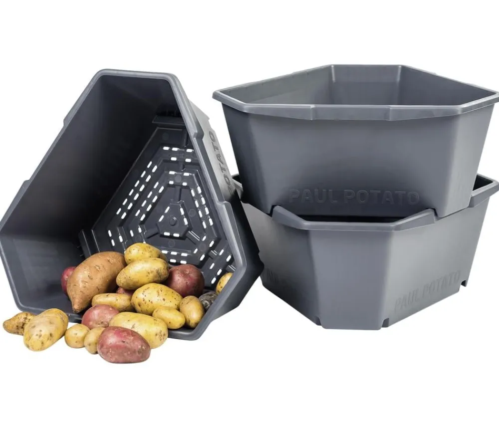 GUSTA GARDEN Hochbeete & Frühbeete > Kartoffelturm Paul Potato Starter, 3 Etagen, ca. B44/H50/T44 cm
