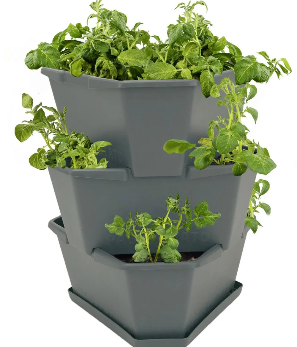 GUSTA GARDEN Hochbeete & Frühbeete > Kartoffelturm Paul Potato Starter, 3 Etagen, ca. B44/H50/T44 cm