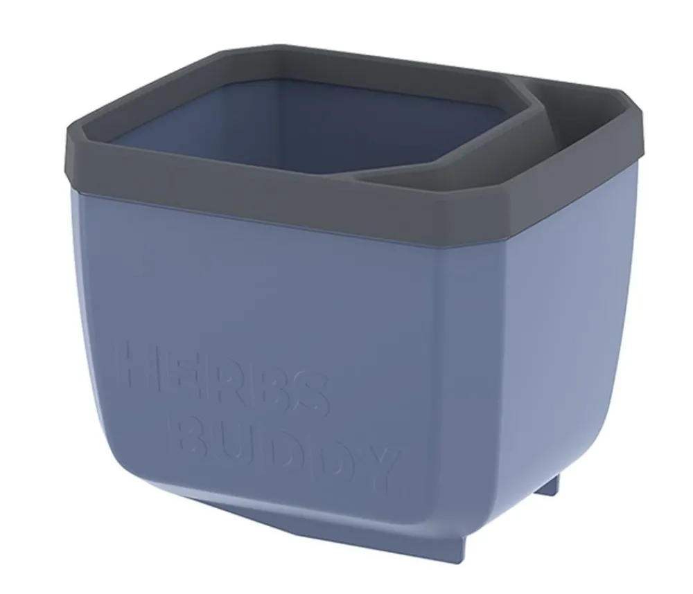 GUSTA GARDEN Hydrosysteme|Blumentöpfe & Übertöpfe - Kräutertopf Herbs Buddy, ca. B16/H14/T14 cm Blau