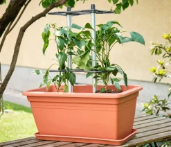 GUSTA GARDEN Rankgitter & Obelisken - Rankhilfe Chili Buddy, ca. B34/H64/T19 cm, 3er-Set