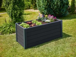 Gutta Hochbeete & Frühbeete - Hochbeet Elevada, ca. B202/H74/T80,5 cm Dunkelgrau